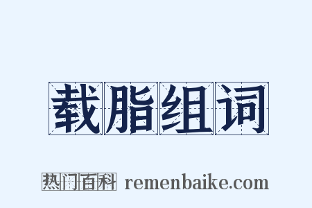 载脂组词是什么意思的图片